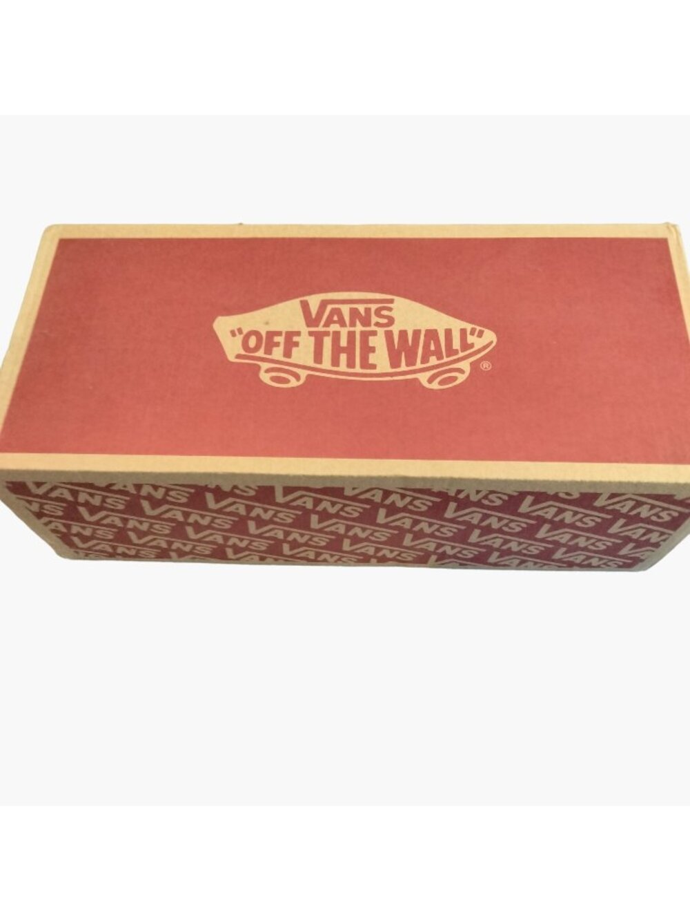 Vans off the Wall Empty Shoe Box Red TAn